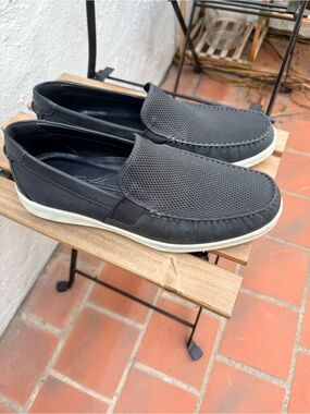 Ecco Men's Black Slip-On Loafer Shoes size 43